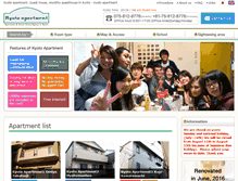 Tablet Screenshot of kyoto-apartment.com
